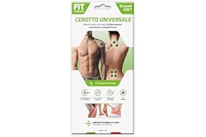 FIT Therapy – Cerotti Antidolorifici e Antinfiammatori Universali – Per Contratture, Dolori Muscolari e Articolari Localizzati – NON SCALDA, Impermeabile, Senza Farmaci, Dura 5 Giorni