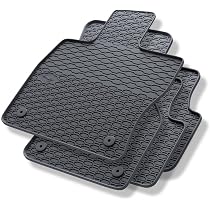 WALSER Tappetini Gomma Premium Per VW Passat B8 / Variant / Alltrack (2014-2023) - Set Su Misura, Antiscivolo, Bordo Alto 4cm, Prodotto In UE, TPE Riciclabile - 2