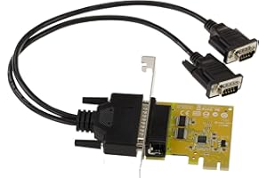 KALEA-INFORMATIQUE SUNIX SER6437AL Tarjeta Controladora PCI Express PCIe Serial RS232-2 Puertos COM RS-232 DB9 con Chipset SUN2212 - Perfil Alto Y BAJO