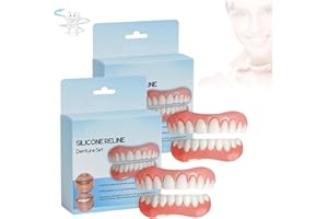 ADFUGE Furzero Silikon-Reline Gebiss-Set,Bikenda Silicone Reline Denture Set,Bikenda Zahnprothese,Aexzr Silicone Reline Denture Set,Soft Denture Reline Kit,Zahnprothesen-Silikon-Reline-Kit (2Satz)