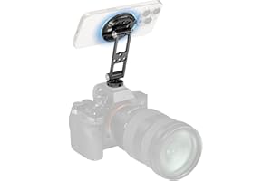 SMALLRIG Support magnétique de téléphone portable en métal avec griffe de flash - Adaptateur de trépied rotatif réglable pour iPhone, caméra de surveillance, trépied, stabilisateurs - 5156