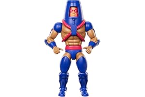 Masters of the Universe Origins - Man-E Faces Cartoon Collection, action figure guerriero dalla serie MOTU anni '80 con con faccia intercambiabile, giocattolo da collezione, 6+ anni, JBM80