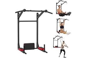 Cometofit Klimmzugstange,Multifunktionale Wandhalterung,Multigriff Klimmzug Wandmontage Dip station 2in1 Pull Up Bar