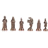 GiftHome B&uuml;y&uuml;k Boy Metal Osmanlı Bizans Satran&ccedil; Taşı Antik