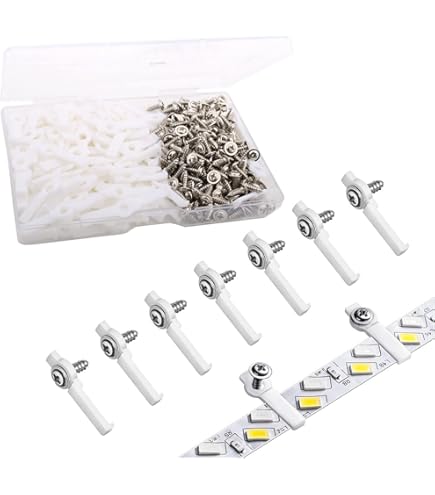 Tkxjry Lot De 100 Clips De Fixation Pour LED, Clips De