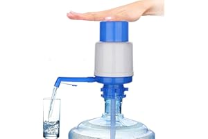 E-GREETSHOPPING 5 Gallo Water Dispenser Pump, Manual Hand Water Bottle Pump Water Cooler Dispenser for 2-6 Gallon Mineral Water Kettle, Portable Kettle Water Bottle Dispenser for Home, Office, School, Travel, Camping