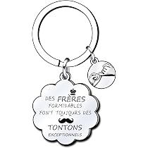 Porte-clés "Future Tata" En Acier - Cadeau Original Pour Annoncer Une Grossesse à Sa Meilleure Amie