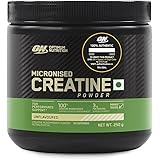 Optimum Nutrition (ON) Micronized Creatine Powder - 250 Gram, 83 Serves, Unflavored, 3g of 100% Creatine Monohydrate per serv