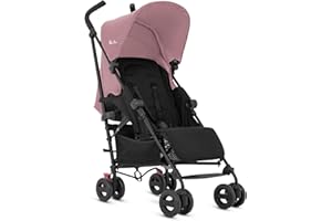 Silver Cross Essentials - Zest Pushchair - Foldable Travel Stroller - Everyday Travel Stroller - Buggy - Newborns to 4 Years - Pink