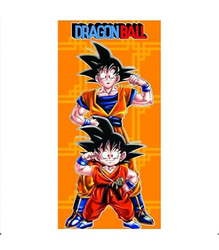 Dragon Ball Asciugamano da Bagno 70x140cm Telo Spiaggia XXL Mare
