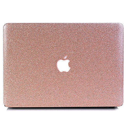 MacBook Air 11 Hülle, L2W Macbook Air 11.6 Zoll Sparkly Serie Hard Shell Hartschale Tasche Schutzhülle Case für Apple MacBook Air 11″ (Modell: A1370/A1465) – Rose golden - 2