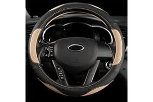 coofig Coprivolante per Auto, in Pelle PU Microfibra Universale 15 Pollici,Resistente,Adatto per Auto, Camion, SUV,Traspirante, Antiscivolo, per Uomini e Donne