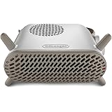 De'Longhi Capsule Fit HFS70B20.WH, Termoventilatore Silenzioso, Posizionamento Verticale e Orizzontale, Elettrico con Termost
