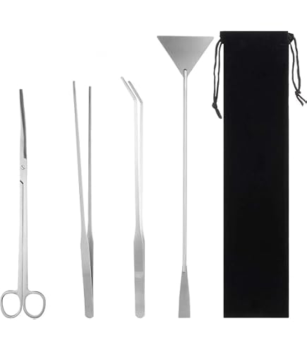 Produktbild von Aquarium Schere Set - 4 Stück Aquarium Zubehör, Pflanzen Zubehör