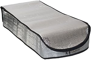 Gupcaqosjw Dachbodentreppen-Isolationsabdeckung, Isolierabdeckung für Dachboden-Türen, feuerfeste Dachbodenzeltleiter-Isolationsabdeckung, 63,5 x 137,9 x 27,9 cm, Doppelblase, Dachlukenabdeckung mit