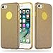 Price comparison product image Cadorabo - Luxurious Glitter TPU Hard Case for > Apple iPhone 8/7 / 7S < - Etui Skin Bumper Slim Case Silicone Protective Cover in STARDUST-GOLD