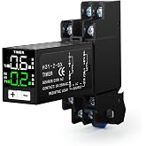 Ailao Relay 220V Digital Timer 0.1s-99h Relay for Lights Cycle Time Control Delay 2 Normally Open/Normally Closed 8 Pin AC 22