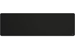 Glorious Gaming Cloth Gaming Mousepad (Extended) - Stitched Edges, Smooth Surface for Speed & Control, Anti Slip Base, Machine Washable, Extended (910 x 280 x 3mm) - Black Stealth