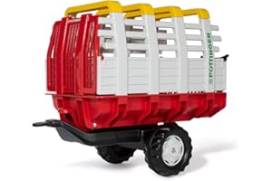 Rolly Toys 122479 rollyHaywagon Pöttinger rimorchio per trattore a pedale (da 3 a 10 anni, chiusura automatica, inclinabile)