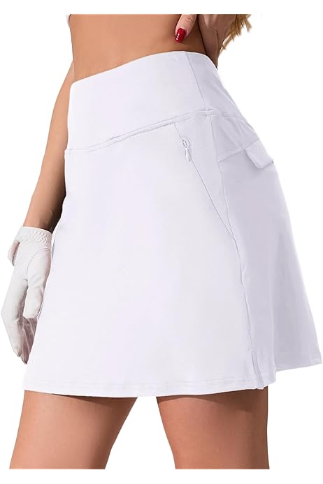 Gonna Sportiva Donna Con Pantaloncini - A Pieghe E Vita Alta | Per Tennis, Corsa E Golf - Foto 8