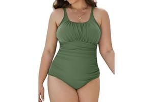 Joligiao Bañadores Mujer Tallas Grandes Reductor Barriga Trajes de Baño Una Pieza Bañador Push up con Relleno Bañadores Monokini Cintura Alta Bañador Natacion Surf Swimwear para Playa