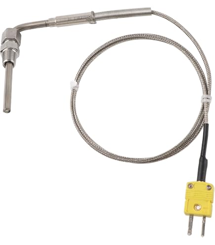 Barabesty Capteur Température Gaz Échappement Type K - Sonde Échappement 1/8 NPT Jusqu'à 1200°C