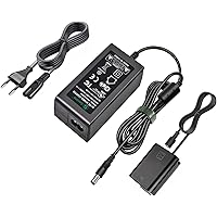 Gonine AC-PW20 Netzteil NP-FW50 Dummy Akku Kit für Sony Alpha ZV-E10 A7 A7R A7S A7II A7RII A7SII A6500 A6400 A6300 A6100 A600