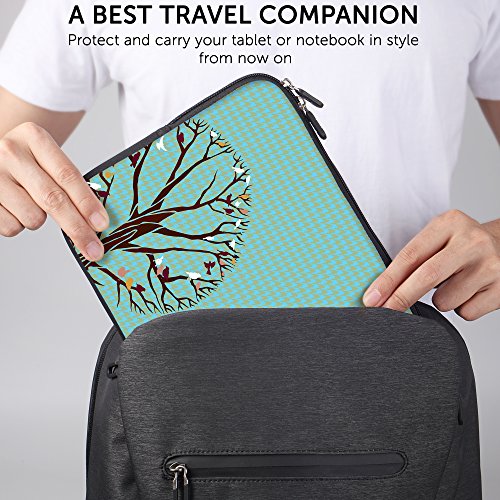 SIDORENKO Tablet PC Tasche f  r 10 - 10 1 Zoll   Universal Tablet Schutzh  lle   H  lle Sleeve Case Etui aus Neopren  Blau
