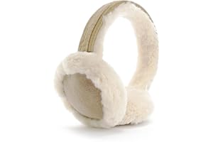 GNEGNI LIFE Classic Ear Muffs Women, Furry Warm Ear Warmers Faux Fur Ear Covers for Outdoor Running Women and Men