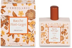 L'Erbolario Jagody Kwiaty Drewniane, Perfumy Unisex, Perfumy Męskie, Perfumy Damskie, Zapach Cytrusowy i Kwitnący, Rozmiar 50 ml
