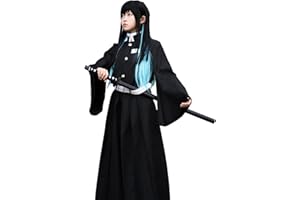 CR ROLECOS Mitsuri Cosplay for Demon Slayer Mitsuri Tomioka Giyuu Costume Giyuu Anime Outfit for Halloween