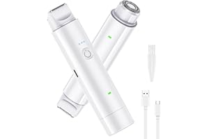 MOFEELING Lady Shavers for Women, 2-in-1 Bikini Trimmer for Wet and Dry, 2025 New Electric Razor for Women, Advanced Painless, Waterproof & Rechargeable Razors for Bikini Underarm Leg Arm Body Face