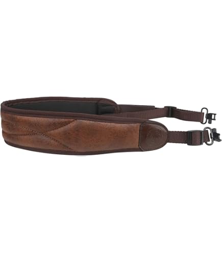 Tourbon vintage Bordure PU et cuir Réglable Écharpe de fusil de chasse Pistolet à sangle Tourbon vintage Bordure PU et cuir Réglable Écharpe de fusil de chasse Pistolet à sangle