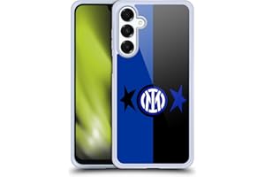 Head Case Designs Licenza Ufficiale Inter Milan Nero & Blu IM 2Stars Custodia in Gel [Protezione di Grado Militare] Compatibile con Samsung Galaxy A16 5G E Compatibile con MagSafe