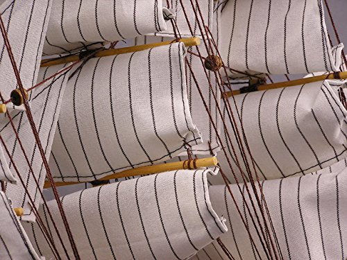 Cutty Sark Maritim Modell Segelschiff Holz Fertigmodell Modellschiff Standmodell Großsegler - 3