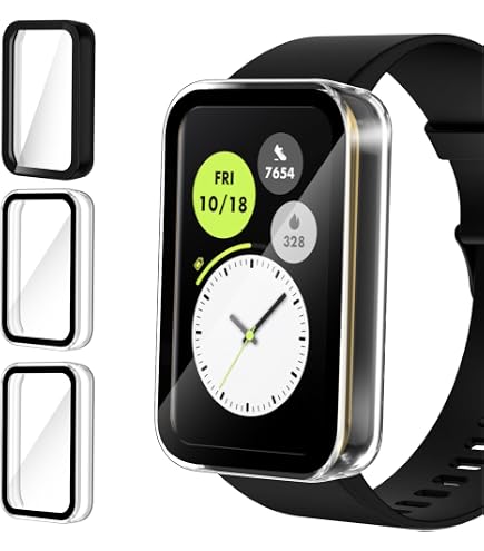 Hianjoo 5 Cover In TPU Con Protezione Schermo Per Huawei Band 9 / Band 8 | Custodia Antiurto Ultrasottile E Trasparente, 5 Pezzi