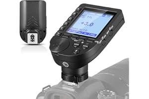 NEEWER QPRO-C TTL Wireless Flash Trigger Compatible with Canon 1/8000s HSS Tilt Design Large LCD Screen 5 Group Buttons 9 Customizable Functions for Q4 Q3 Z1 Z760 NW420 NW655 NW665 S101-300W/400W PRO