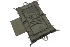 GENERIC Beanie Unhooking Mat Padded Carp Fishing Mat with Pegging Points Kneeling Pad Lightweight, Compact Design for Specimen Fish Protection 104 x 64cm