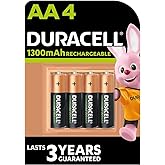 Duracell Battery Rechargeable Accu NiMH 1300 mAh AA Ref 81367177 [Pack 4]