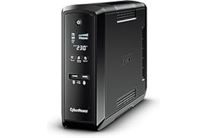 CyberPower Systems CP1300EPFCLCD 1300VA/780W Line-Interactive Sinuswelle USB LowNoise 6X Schuko VorabAustauschservice dt.Software, schwarz