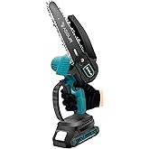 ASSUR 18V Ak&uuml;l&uuml; Ağa&ccedil; Budama Testere, &Ccedil;ift Ak&uuml;, 15 cm Pala, Metal Dişli Şanzıman,Mavi, Taşıma &Ccedil;antalı