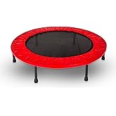 Hsport Trambolin 102 cm 40" Yuvarlak Stabil &Ccedil;elik &Ccedil;er&ccedil;eve 22 cm Y&uuml;kseklik &Ccedil;ocuk ve Yetişkin i&ccedil;in Taşınabilir Profesyonel Fitn