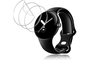 Miimall [3-pak] Ochraniacz ekranu kompatybilny z Google Pixel Watch, miękka folia TPU [samoleczenie] [przezroczysty HD] [odporny na zarysowania] [bez pęcherzyków] folia ochronna do zegarka Google Pixel Watch