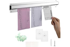 MaxAwe Restaurant Order Grabber, 18In Aluminium Tab Grabber and Order Holder, Wall-Mounted Bill Ticket Holder, Bill Receipt Hanging for Firmly Holding Orders, Tabs or Paper(45cm)