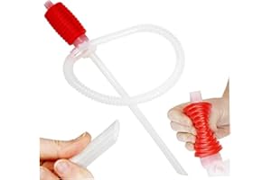XJKLBYQ Pompe de transfert de carburant, Pompe à siphon de carburant compressée, Kit de pompe à siphon manuelle pour l'huile de voiture, Pompe à main et pompe de transfert d'huile de transfert d'eau et d'hui