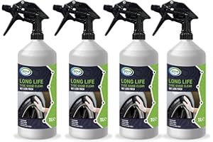 Jovs Tyre Shine 1 Litre (PACK OF 4) - Premier Wet Look Clear Tire Dressing Gel for Cars, Long-lasting Silicone Based Formula, Instant Sheen, Ultimate Tire Shine Spray 1000 ml.