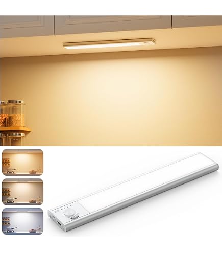 Lampe Détecteur De Mouvement Intérieur 2 Pièces - 30 Cm LED, 4 Modes, 2000mAh USB-C - Pour Placard, Couloir, Chambre