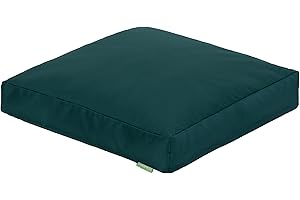 Gardenista Garden Large Slab Bean Bag Pouffe | Indoor Outdoor Water Resistant Chair Cushion | Durable & Comfy Lounger Beanbag Seat | Soft & Lightweight Patio Furniture Cushion (Green, 1)