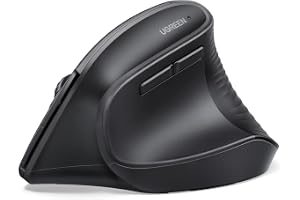 UGREEN Vertical Wireless Mouse BT5.4/2.4G Ergonomic 4000DPI 6-Button | Vertical wireless mouse, Bluetooth5.4/2.4G, ergonomic, 4000 DPI, 6 buttons, wrist relief, for PC Mac