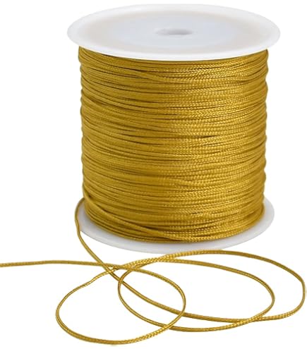 Fil Nylon Doré Rayher - Bobine 50m ø0.27mm Pour Perles Et Création Bijoux